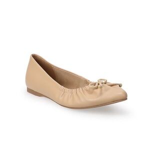 LC Lauren Conrad Tan Ballet Flats